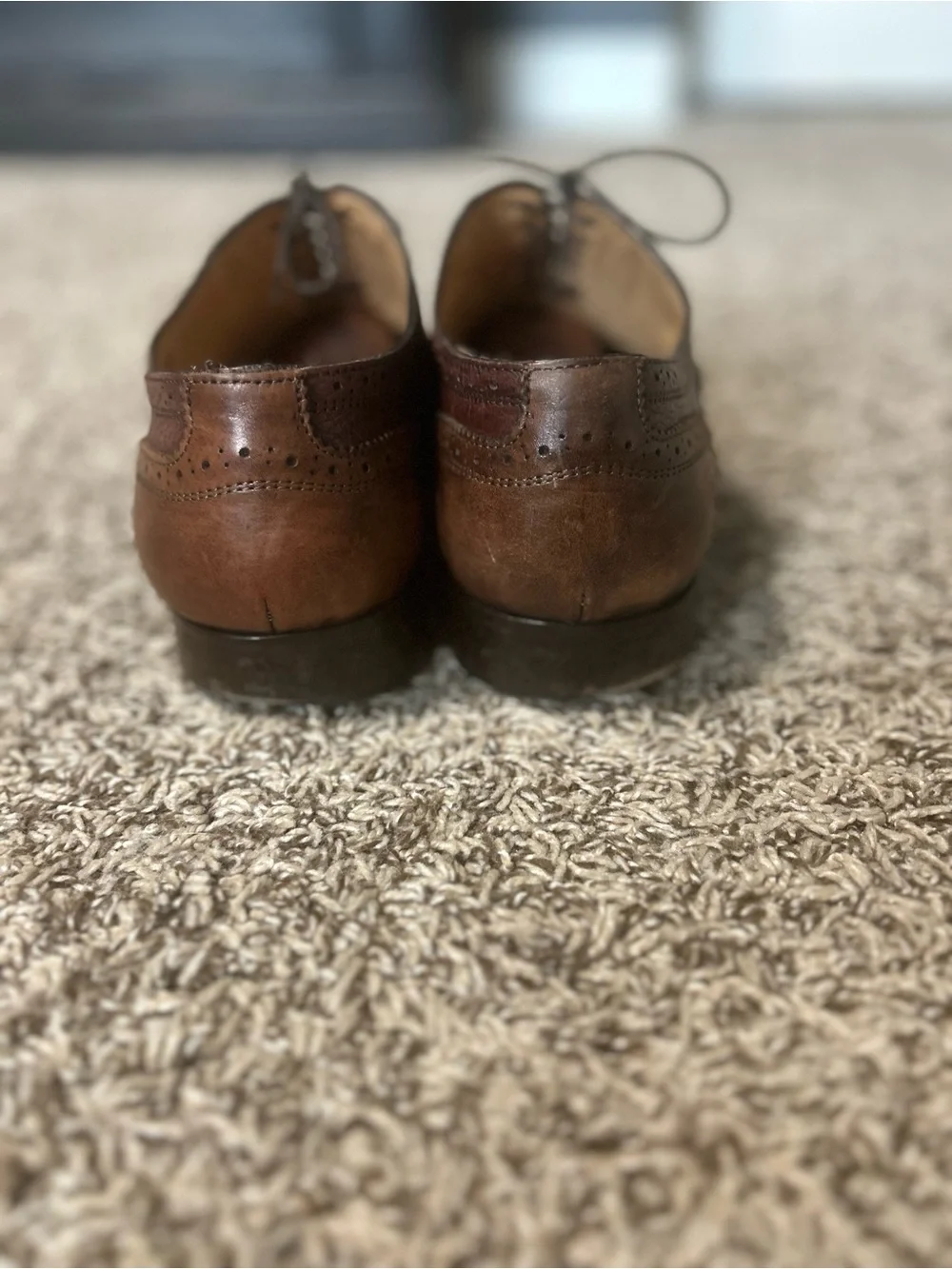Mercanti Fiorentini Mens 11.Leather Wingtip Dress Shoes #7389  Italy Brown